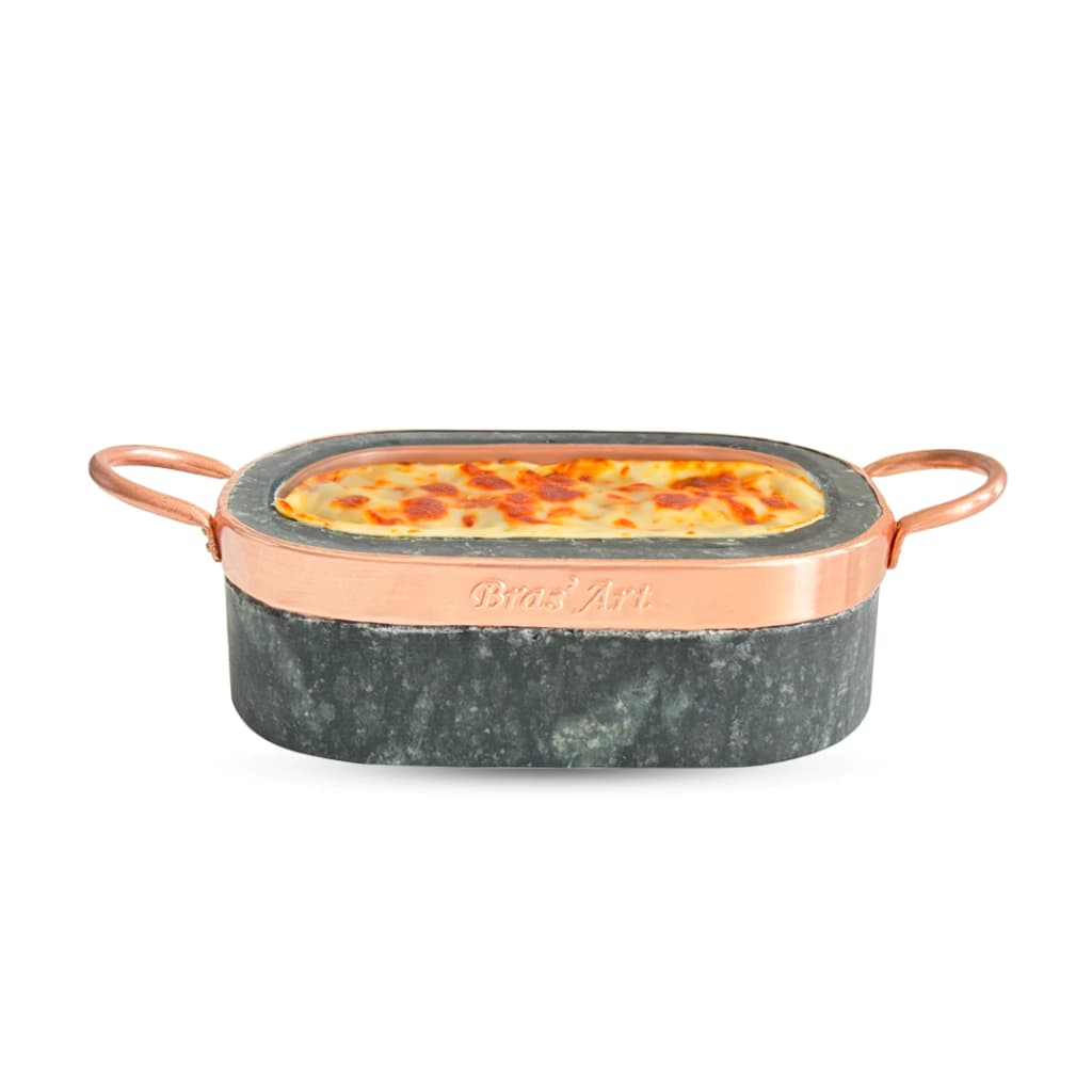 Mini Lasanheira assadeira em pedra sabão 19X13