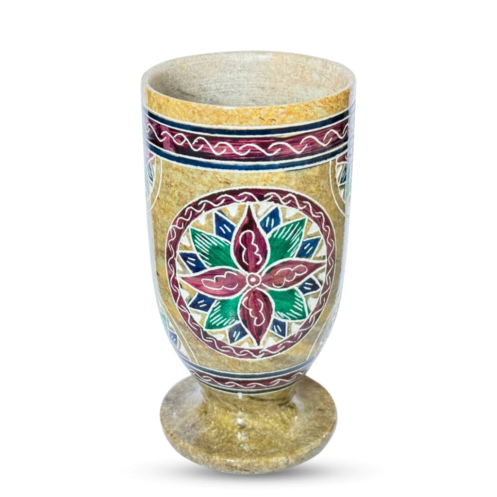 Copo de Chopp Bordado em pedra sabão