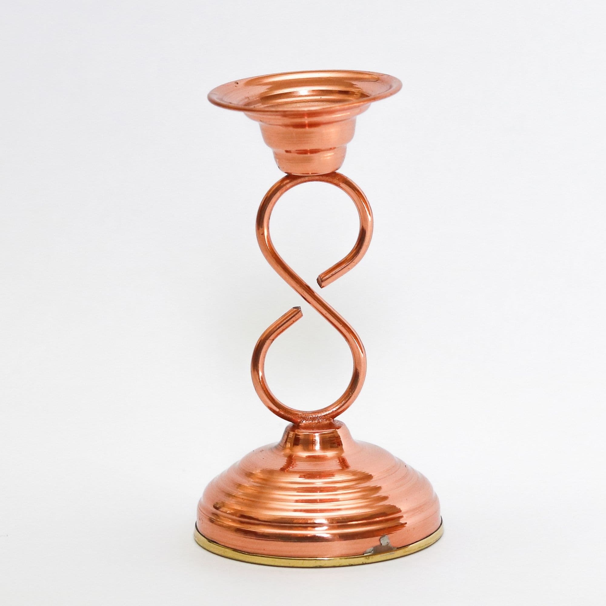 CASTIÇAL DE COBRE EM S MINI