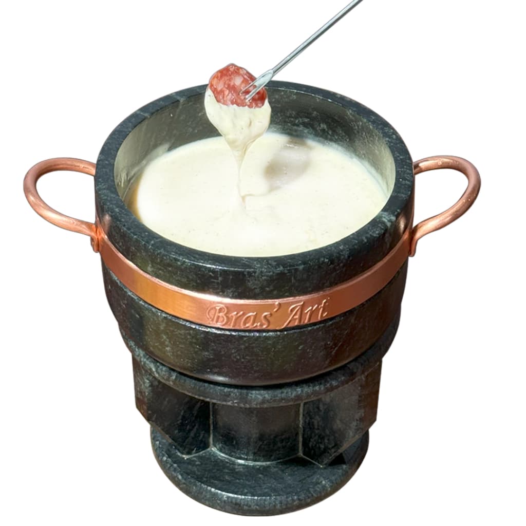 Fondue De Pedra Sabão 800 ml Ideal Para Queijos e Chocolate