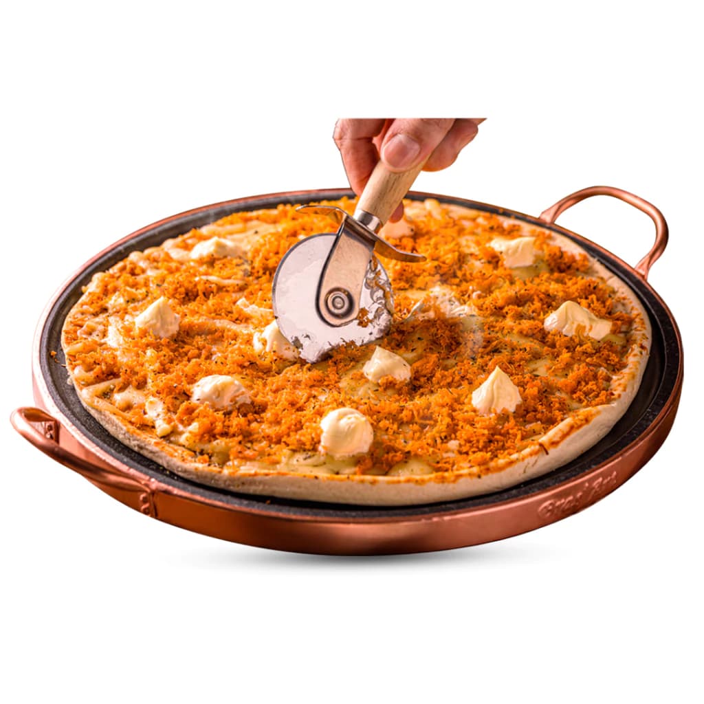 Forma Para Pizza De Pedra Sabão. Com 42 Cm De Diâmetro