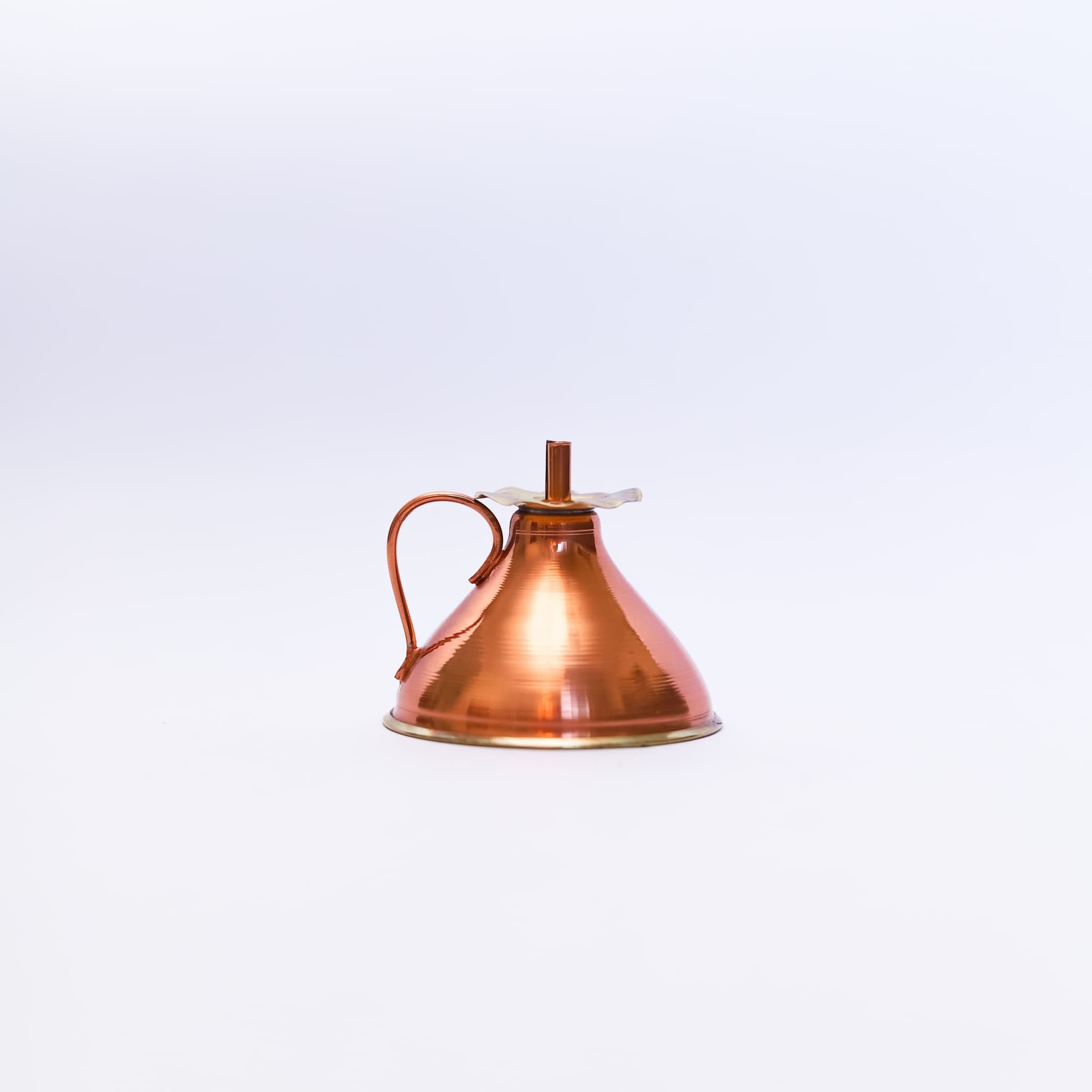 LAMPARINA + PORTA INCENSO DE COBRE MINI